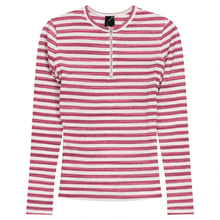 Load image into Gallery viewer, Wash Striped Henley Top
