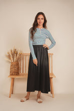 Load image into Gallery viewer, Wash Striped Henley Top