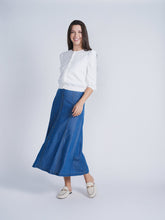 Load image into Gallery viewer, Woven Denim Maxi Skirt