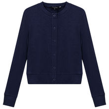 Load image into Gallery viewer, Cropped Ribbed Cardigan