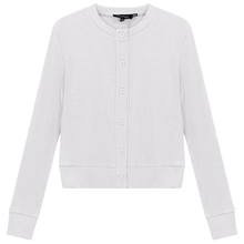 Load image into Gallery viewer, Cropped Ribbed Cardigan