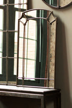 Load image into Gallery viewer, Industrial Chic Arched Wall Mirror with Iron Frame