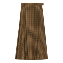 Load image into Gallery viewer, Plaid Fly Front Midi Skirt