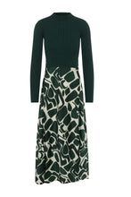 Load image into Gallery viewer, Mock Neck Midi Printed Dress