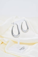 Load image into Gallery viewer, Silver Pear Shaped Stainless Steel Earrings