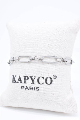 Stainless Stee Silver Chain Bracelet