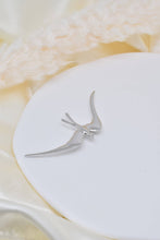 Load image into Gallery viewer, Steel swallow pin brooch - BH500022: Gold