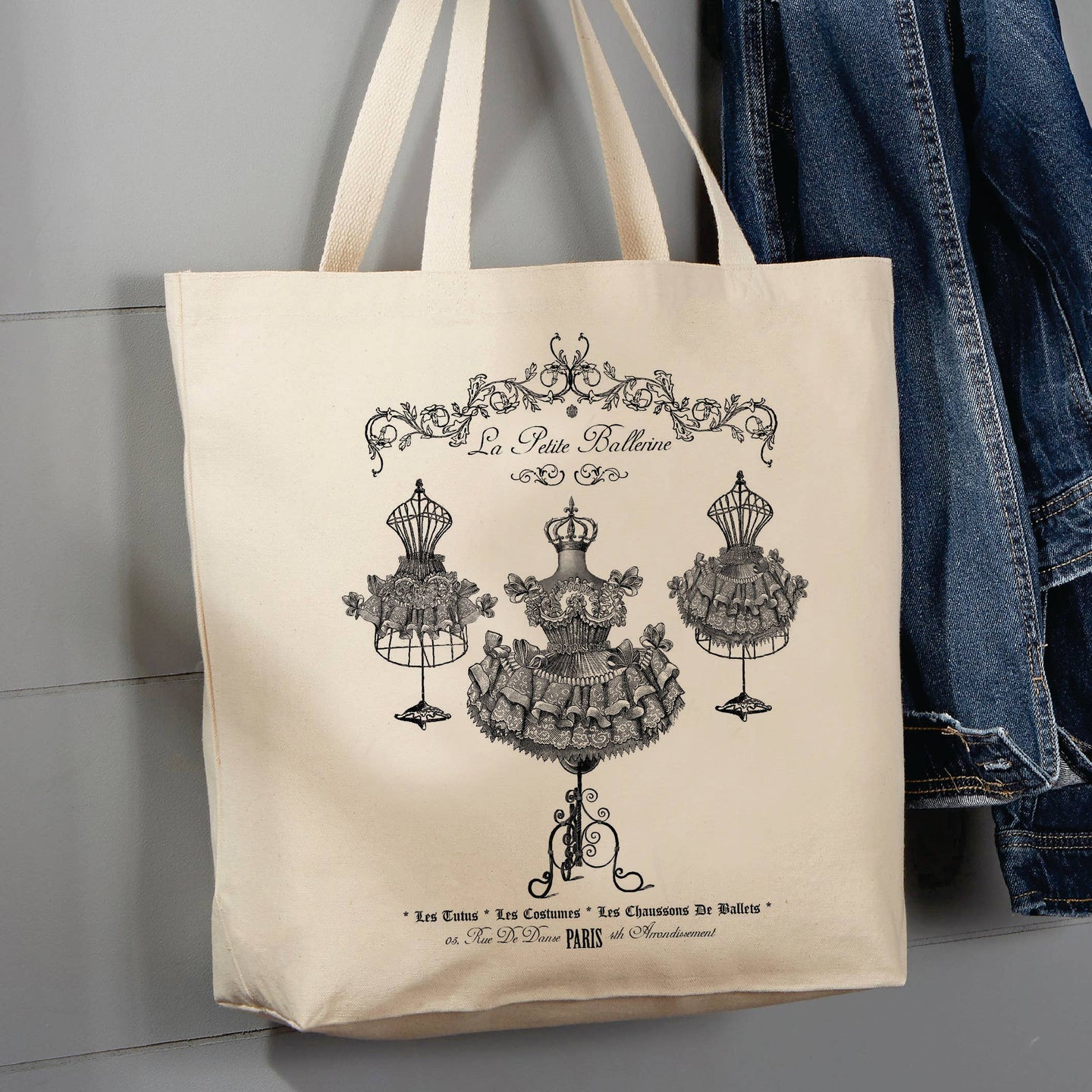 Le Petite Ballerina Paris, 12 oz  Tote Bag