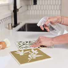 Load image into Gallery viewer, Olives Reusable Swedish Sponge-Cloths, Set of 2