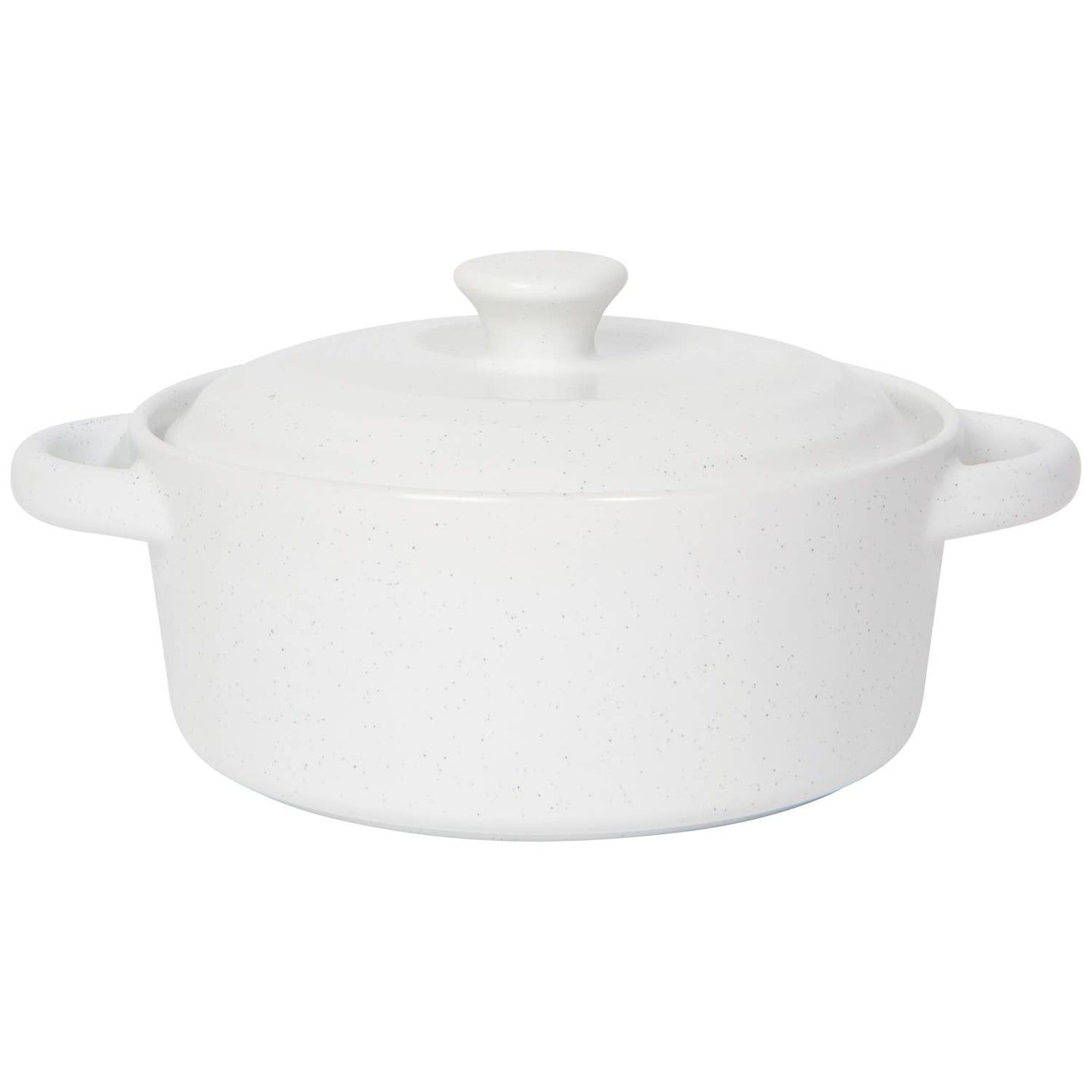 White Stoneware Brie Baker