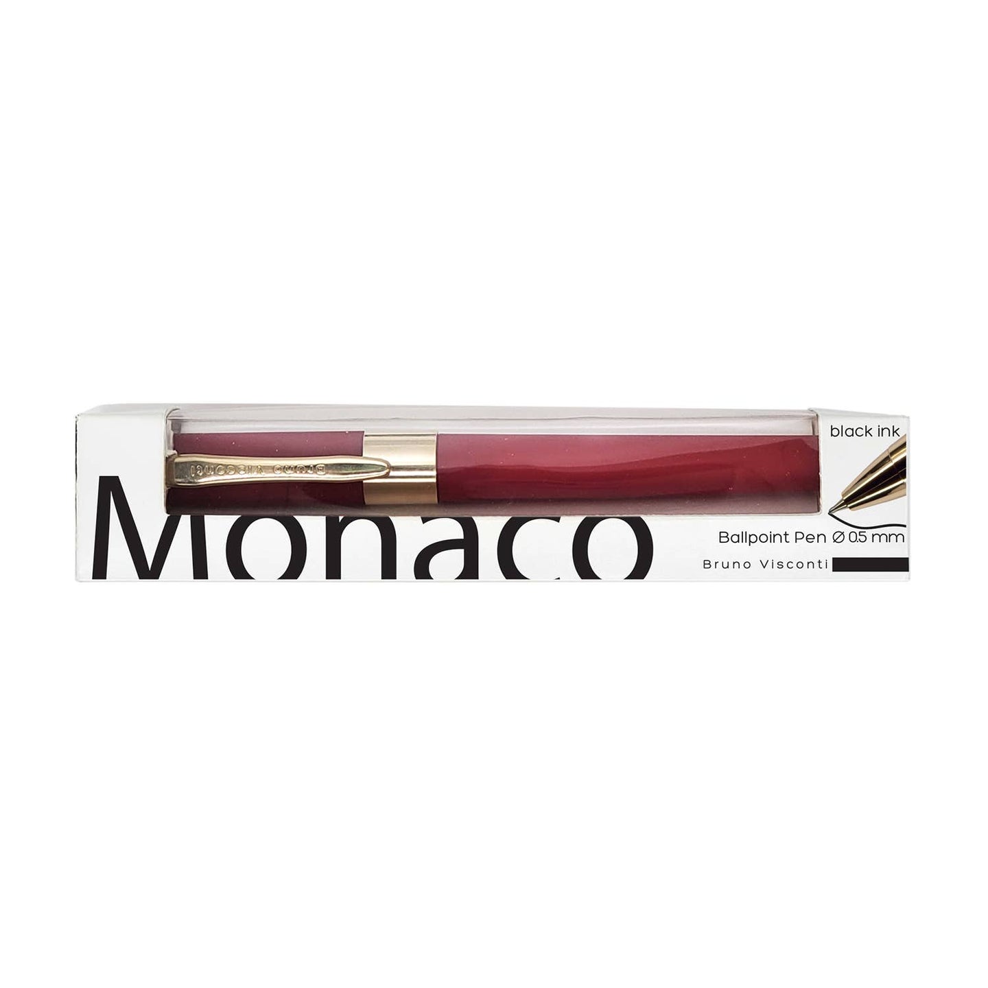 Monaco Soft Touch Pen in Red with Gift Box & Refill