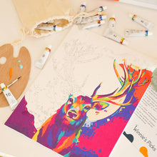 Load image into Gallery viewer, The Blazing Forest King Paint by Numbers Canvas Board Kit