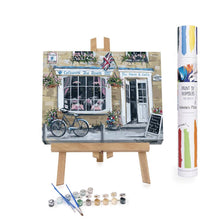 Load image into Gallery viewer, Cozy Cotswold Tea Room Paint by Numbers Canvas Kit