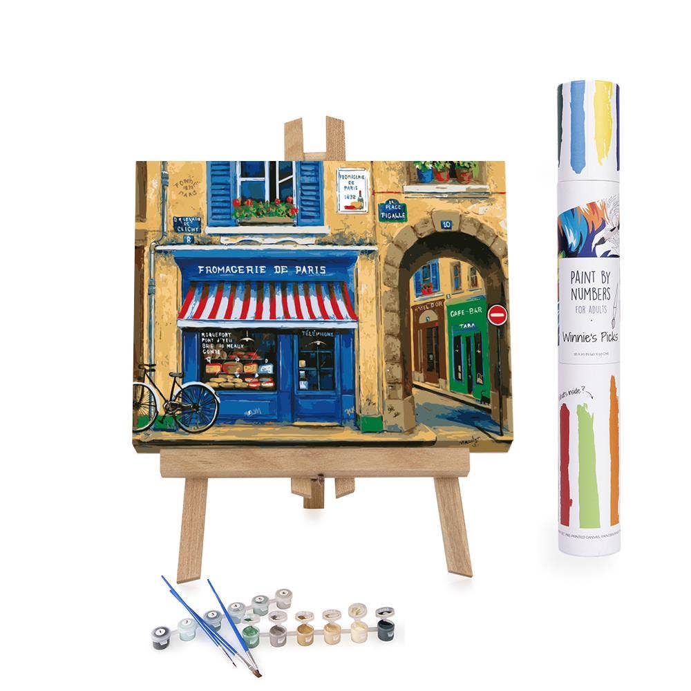 Fromagerie de Paris Paint by Numbers Canvas Board Kit