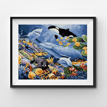 Load image into Gallery viewer, Ocean Sea Life Paint by Numbers Canvas Kit