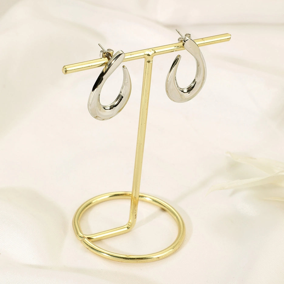 Silver Steel Earrings