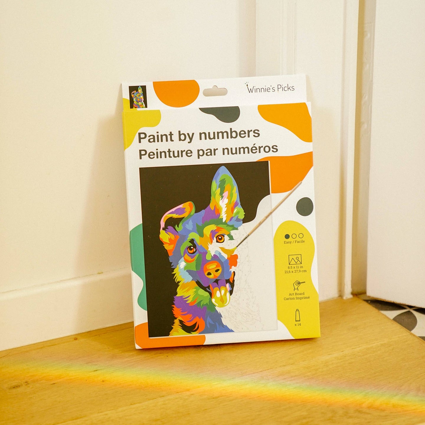 Dog Pop Art Paint by Numbers Canvas Board Kit