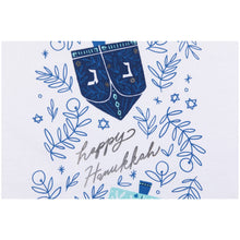 Load image into Gallery viewer, Dreidels Hanukkah Dishtowel