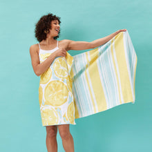 Load image into Gallery viewer, Lemon Slices Reversible Body Travel Towel