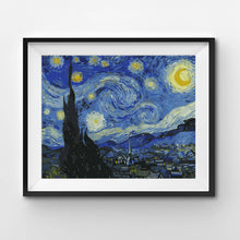 Load image into Gallery viewer, Starry Night, by Vincent van Gogh Paint by Numbers Canvas Board Kit