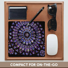 Load image into Gallery viewer, Notre Dame Cathedral Stained Glass Mouse Pad