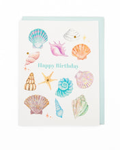 Load image into Gallery viewer, Shimmering Seashells Birthday Greeting Card