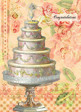 Load image into Gallery viewer, Wedding Cake Congratulations Greeting Card