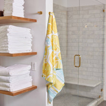 Load image into Gallery viewer, Lemon Slices Reversible Body Travel Towel