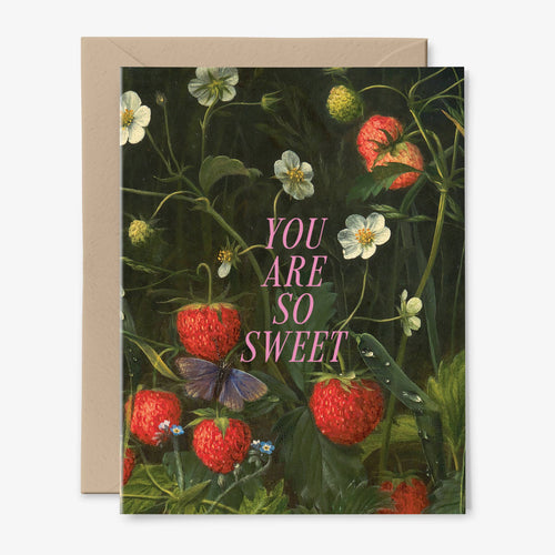 Strawberry You Are So Sweet Gratitude Card
