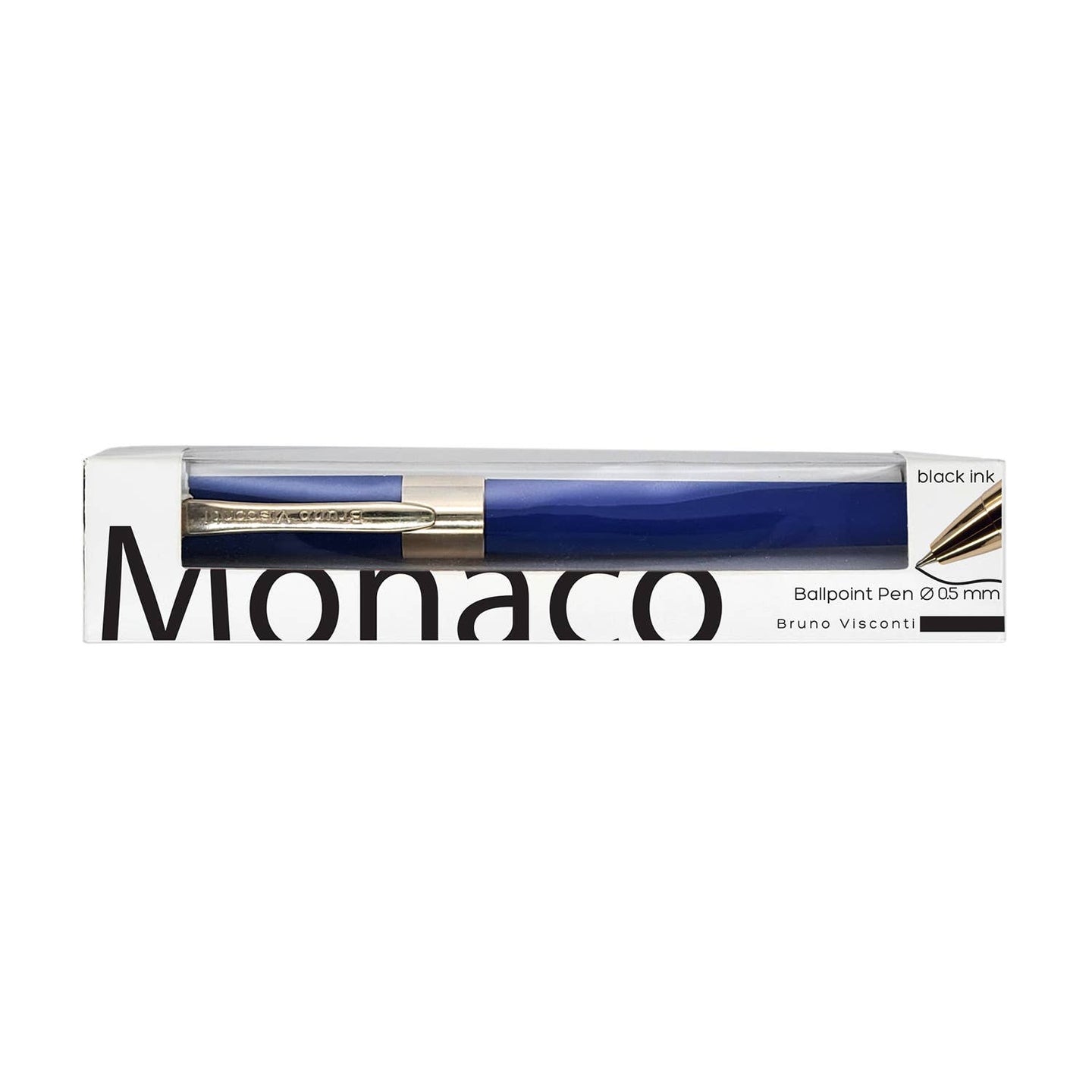 Monaco Soft Touch Pen in French Blue with Gift Box & Refill