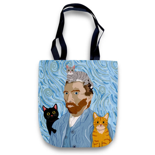 Museum Collection Tote Bag: Van Gogh and His Kitty Cats