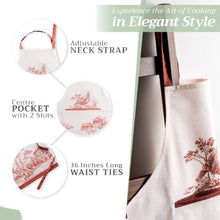 Load image into Gallery viewer, Apron 100% Cotton Adjustable Neck Strap - Holy Jouy - Brown