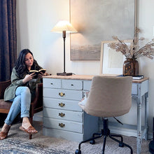 Load image into Gallery viewer, 36 Inch Ivory Adjustable Table Lamp