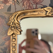 Load image into Gallery viewer, Ornate Golden Floral Rectangular Mirror