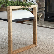 Load image into Gallery viewer, Woven Rattan Wooden Bench